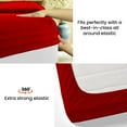 thumbnail image 4 of Kanak Bedding 4 Pieces Egyptian Cotton Sheet Set with 19" deep Pocket,1 Flat Sheet,1 Fitted And 2 Pillowcases, 1000TC( King, Red), 4 of 4