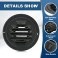 thumbnail image 4 of Uxcell Round Air Vents Cover 304 Stainless Steel Louver Grille, for Ceiling Mount Black 3 Inch, 4 of 6