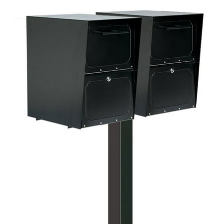 Architectural Mailboxes Oasis Locking Post Mount Drop Box, Bronze