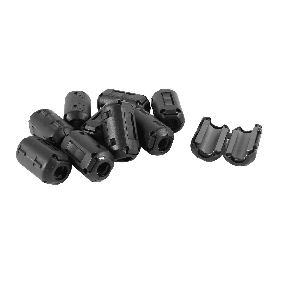 Unique Bargains 10 Pcs Black UF90B EMI RFI Noise Ferrite Core Filter 9mm Dia