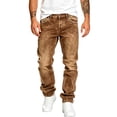 thumbnail image 3 of GrmtClth Men's Acid Wash Straight Leg Stacked Jeans, Snowflake Tie Dye Stretch Denim, Y2K Hip Hop Streetwear Baggy Pants with Pockets 2XL, 3 of 7