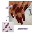 thumbnail image 1 of Hoja de uñas reutilizable de estilo largo para manicura de Ballet de Color sólido de 24 Uds. Wmkox8yii hjk4350, 1 of 1