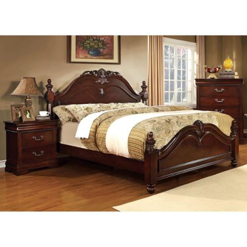 Furniture of America Diva Traditional Cherry 2piece Bedroom Set