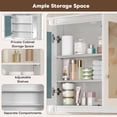 thumbnail image 5 of 36"Medicine Cabinet with Mirror, Wall Mounted Wood Bathroom Cabinet with Hidden Storage Space and Adjustable Shelves, Modern over The Toilet Organizer, 5 of 9