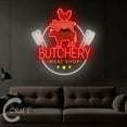 thumbnail image 4 of C-CRAFT Meat Shop Acrylic Neon Sign 30 inch for Butcher Shop Wall Art Decor, Grand Opening Gift, 4 of 4