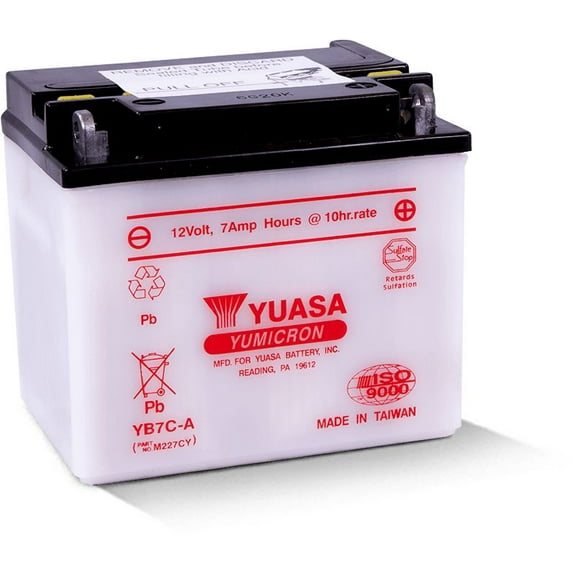 Yuasa Conventional YB7CA 12 Volt Battery YUAM227CY