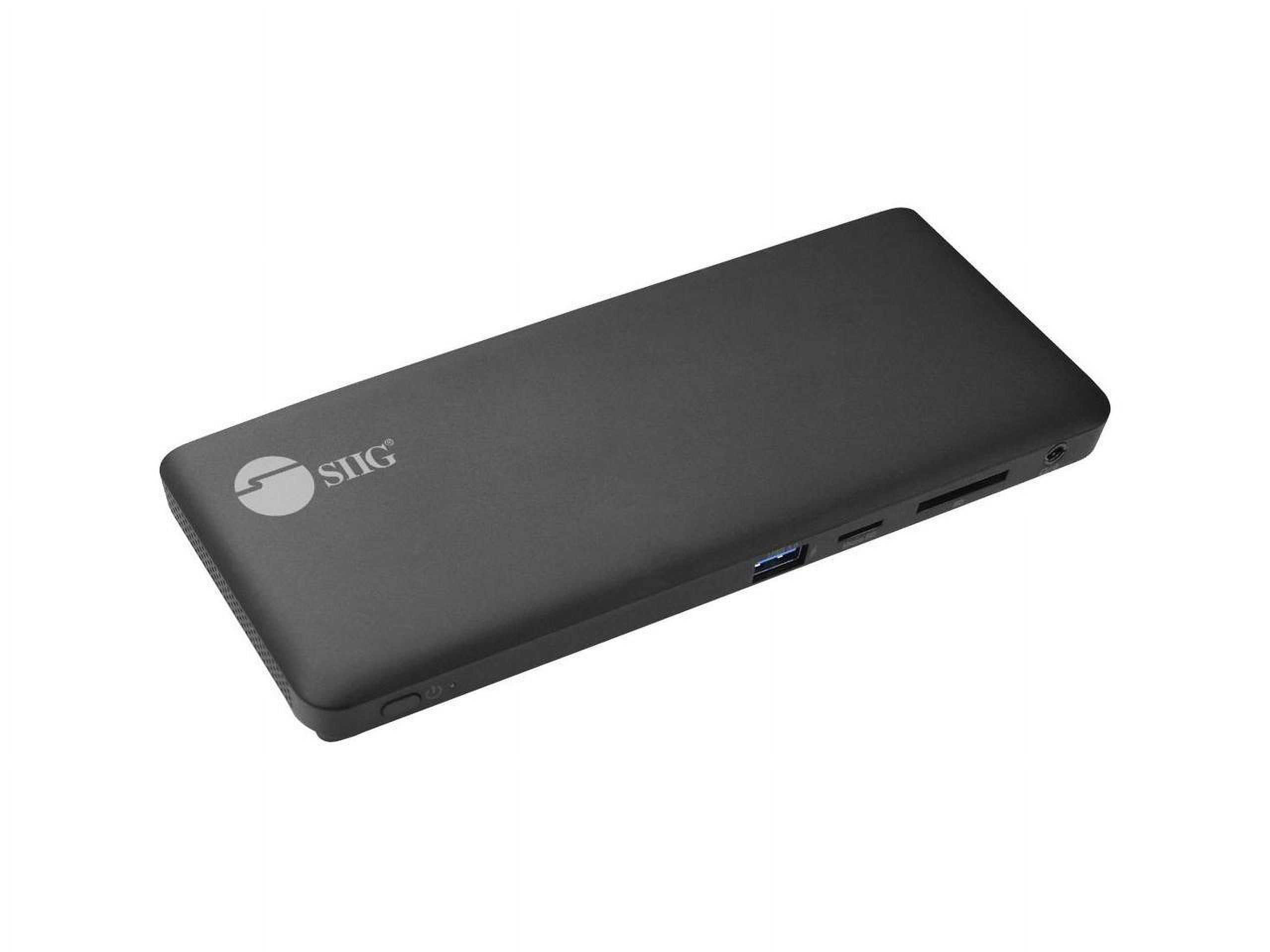 SIIG USB-C Triple Video MST Docking Station with PD JUDK0R11S1