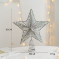 thumbnail image 4 of Glittered Christmas Star Treetop Topper for Christmas Tree Ornament(25cm), 4 of 6