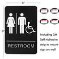thumbnail image 3 of Señal de baño Bebarley ADA con braille 15 x 23 cm autoadhesiva, 3 of 3