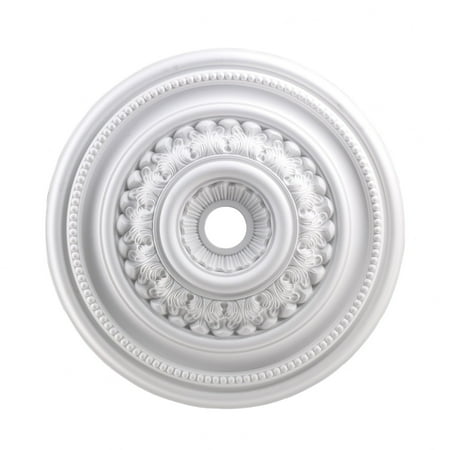 English Study 32-Inch Medallion In White