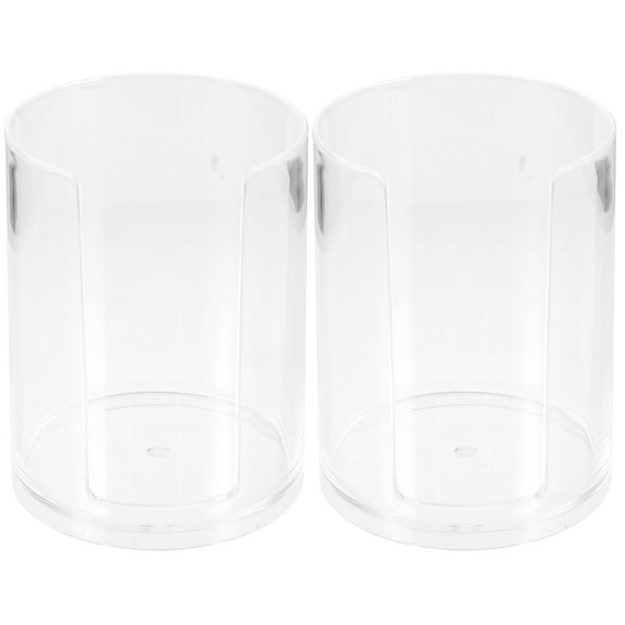 Raindrops Transparent Acrylic Paper Cup Holder for Home Use Sturdy and 2 Pieces