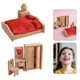 thumbnail image 3 of Casa de muñecas de madera, juego de muebles para sala de estar, dormitorio y otros espacios decorativos. Cuarto, 3 of 9
