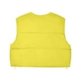 thumbnail image 5 of UPPADA Puffer Vest for Women Sleeveless Winter Cropped Outerwear Warm Puffer Jackets Lightweight Stand-Up Collar Down with Pockets Long Puffer Vest for Women Sleeveless Dressy Yellow,L, 5 of 9