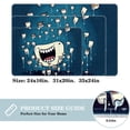 thumbnail image 2 of Tooth Non-Slip Polyester Door Mat Floor Mats Bath Rugs Machine Washable, 2 of 6