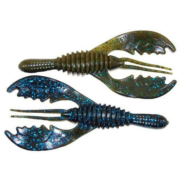 Gambler MegaDaddy 5 inch Creature Bait 5 pack (Green Pumpkin Black Blue)