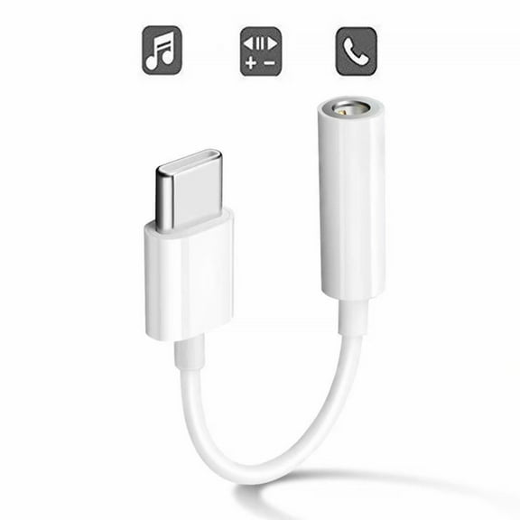 USB C Headphone Adapter - Premium Sound Enhancer for Google Pixel 2 XL/3XL,Moto Z,Oneplus,Huawei Mate10 Pro/P20/Mate20 - White