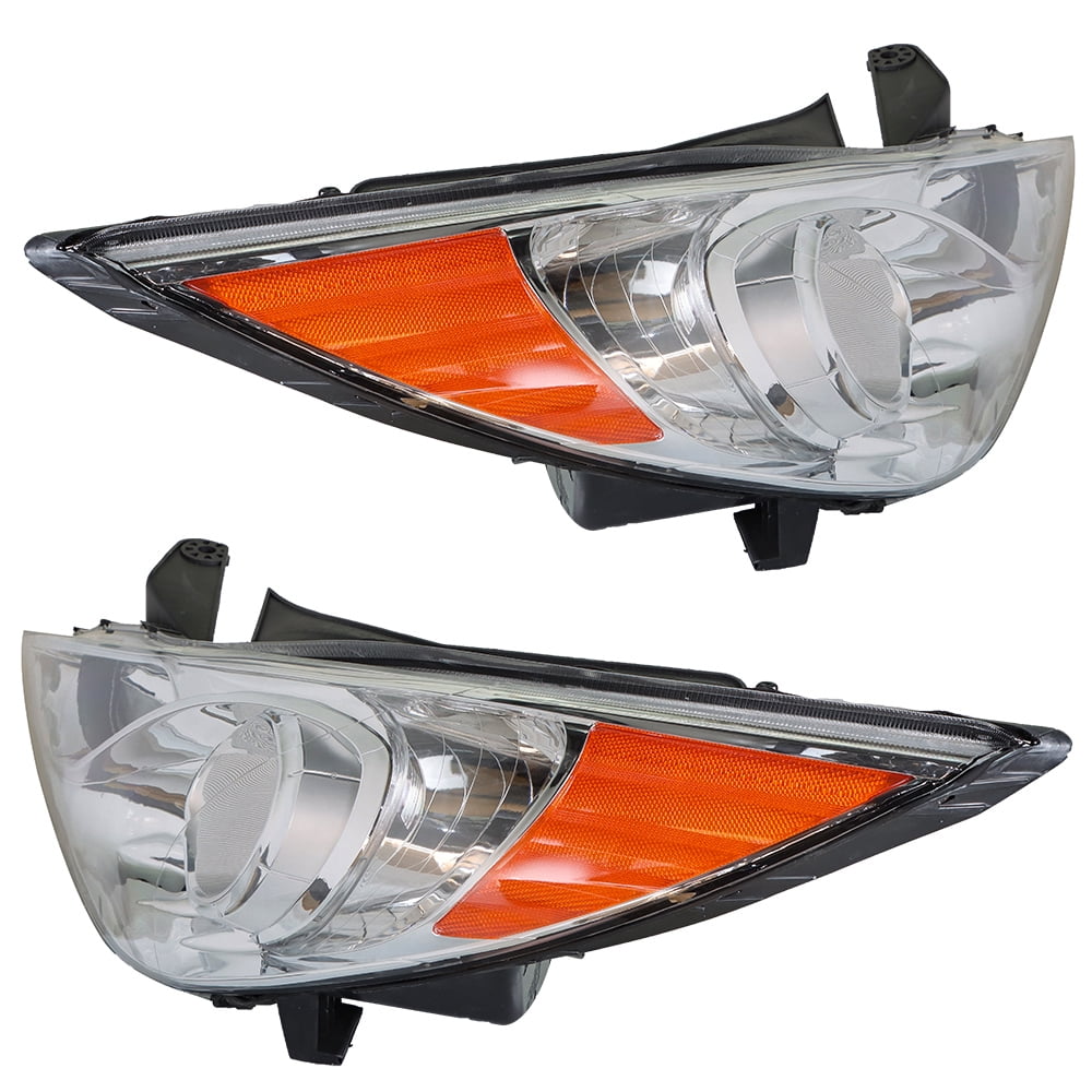 Labwork 2pcs Headlights Assembly Headlamps Housing L&R Fit for 2011 2012 2013 2014 Hyundai Sonata