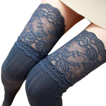 

Leylayray Compression Socks For Women Women Girl Winter Over Knee Leg Warmer Soft Cotton Lace Socks Leggin(Buy 2 Get 1 Free)