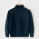 thumbnail image 1 of Cowsor Toddler Baby Boys Girls Knit Sweaters Turtleneck High Collar Fall Winter Soft Warm Sweater Pullover Tops, 1 of 7