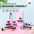 thumbnail image 5 of Saviland 29Pcs Dip Powder Nail Kit with Everything - 20 Colors Dipping Nail Powder Kit with Base and Top Coat Activator Brush Saver Dip Powder Liquids Set, 5 of 10
