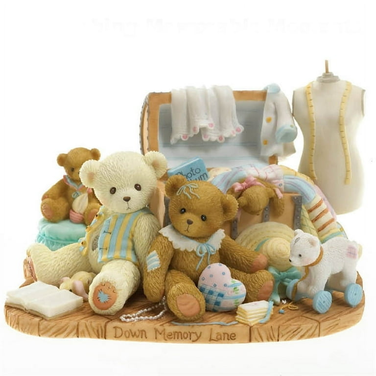 Cherished Teddies Down Memory Lane Rachel Bears With Toy Chest