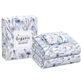 thumbnail image 4 of RUVANTI 100% Organic Cotton Sheets - Twin Sheet Set - 3 Piece Percale Weave Bedding, Crisp, Cooling & Breathable, Soft & Durable, 16" Deep Pocket, Hotel Quality Sábanas - Daisy Bud, 4 of 9