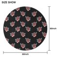 thumbnail image 6 of Pioneer Flower Floral Print Pattern Round Tablecloth 60"x60",Wrinkle Wipeable Table Cloth for Kitchen Dining Room Picnic Patio Party, 6 of 6