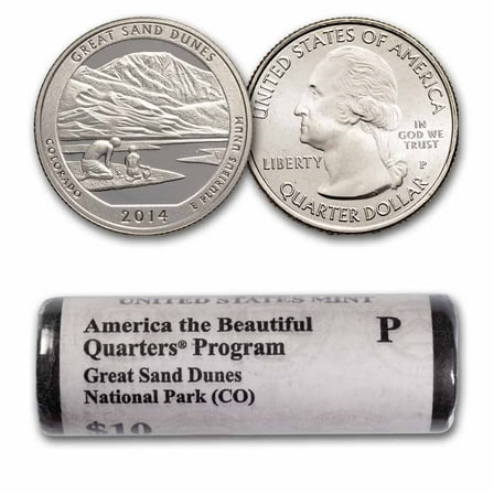 2014-P ATB Quarter Great Sand Dunes National Park 40-Coin Roll BU