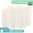 thumbnail image 3 of Stonebriar Unscented 3" x 8" 1-Wick White Pillar Candles, 6 Pack, 3 of 9