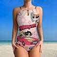 thumbnail image 2 of The Powerpuff Girls Women's One-piece Swimsuit Bathing Suits High Neck Tummy Control Swimwear Swim Suit 2XL, 2 of 7