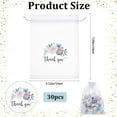 thumbnail image 2 of 30Pcs Thank You Organza Bag 5x7 Inch Small Mesh Bags with Drawstring White Sheer Wedding Party Favor Gift Bags Flower Jewelry Mesh Pouch for Candy Storage Christmas Birthday Gifts Wrapping, 2 of 9