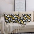 thumbnail image 7 of Throw Pillow Covers, Yellow White Lilies Flowers Soft Square Pillow Cases with Invisible Zipper for Couch Bed Sofa, Farmhouse Fall Home Decor 18"x18", 7 of 7