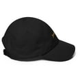 thumbnail image 2 of Clishirt Adult Unisex Embroidered Old Gold Fish Adjustable Black Classic Dad Hat, 2 of 7