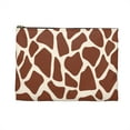thumbnail image 2 of Giraffe Print Flat Accessory Pouch Animal Print Makeup Bag Cosmetic Bag, 2 of 4