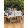 thumbnail image 3 of Outdoor Tablecloth with Umbrella Hole for Patio/Picnic/Party/Camping, Spring Floral Waterproof Table Cloth Rectangle Table Cover Washable, Purple Lavender Truck Flowers Botanical Beige (60"x 120"), 3 of 8