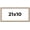 Liscio Argeto, variant on 21x10 Frame Silver Real Wood Picture Frame Width 0.75 Inches | Interior Frame Depth 0.5 Inches |