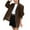 Brown-10, variant on Womens Spring Suede Blazer Jacket Y2k Outerwear Brown Aesthetic Faux Leather Jacket Fall Trendy Fashion Coat