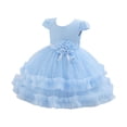 thumbnail image 2 of Wavsuf Girls Dresses Special Occasion Formal Evening Gown Blue Princess Dress Size 12M, 2 of 7