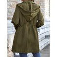 thumbnail image 6 of Liacowi Women Light Rain Jacket Waterproof Active Outdoor Trench Raincoat with Hood Ladies Lightweight Windproof Windbreaker, 6 of 7
