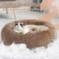 thumbnail image 5 of rabbitgoo Cat Bed for Indoor Cats, Fluffy Round Self Warming Calming Soft Plush Donut Cuddler Cushion Pet Bed for Small Dogs Kittens, 5 of 11