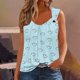 thumbnail image 1 of Puntoco Camisetas sin mangas para mujer Camiseta sin mangas con estampado de mujer Camiseta holgada sin mangas, 1 of 4