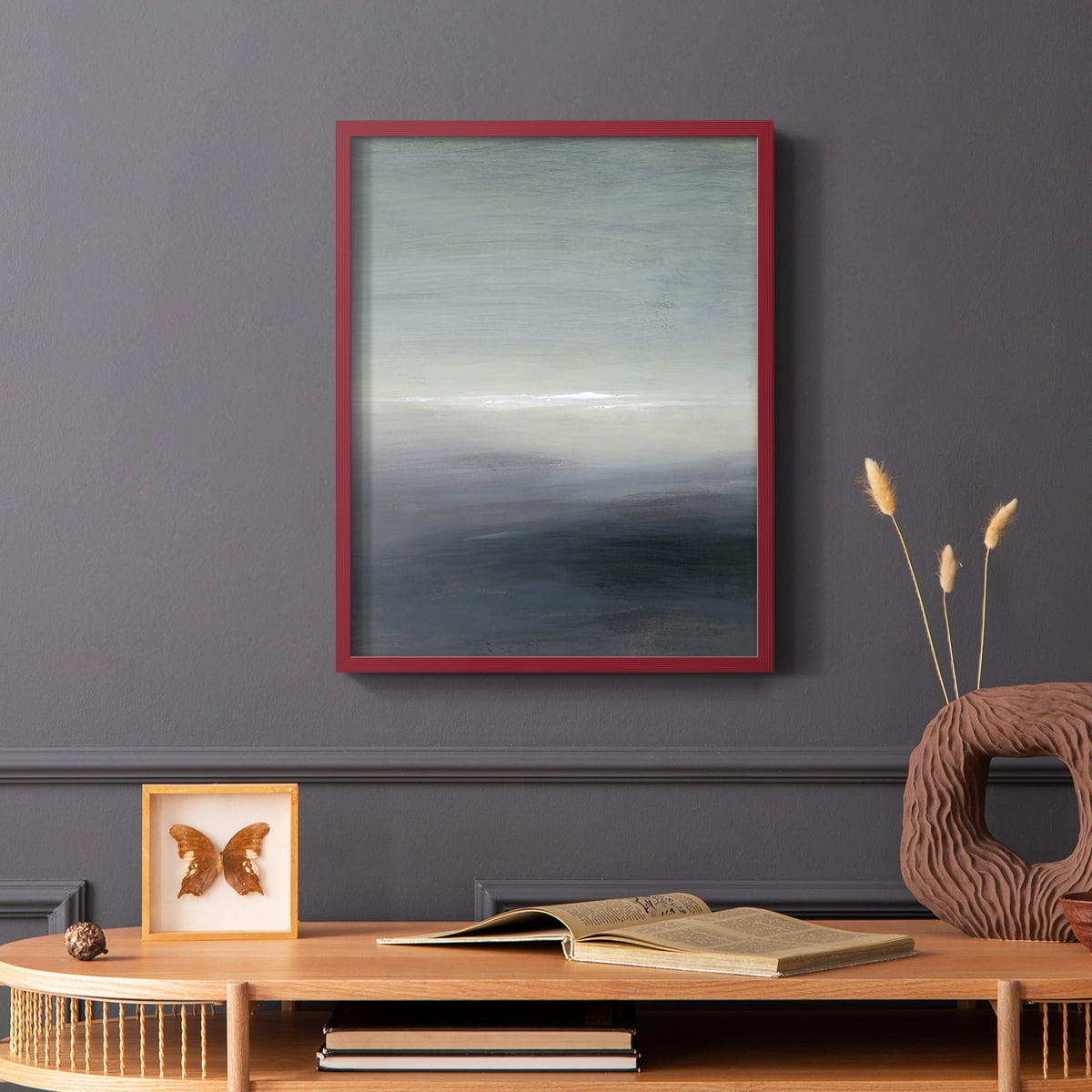 Windy Moor II Framed Print - Solid Wood in Single Picture Frame Solid Wood 2 Framed Print