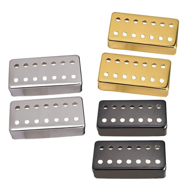 ZheElen 2 Pieces Humbucker Pickup Covers Holes 7 for Electric Guitar 7 String