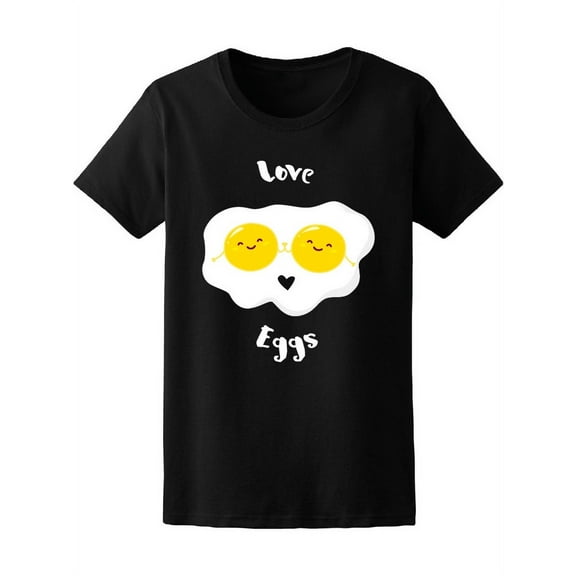 Funny Eggs Love T-Shirt Women -Image by Shutterstock, Female Medium