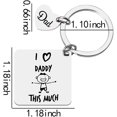 thumbnail image 2 of I Love Daddy So Much Keychain for Dad Father's Day Gifts for Men Father Christmas Gifts for Dad from Son Daughter, 2 of 12