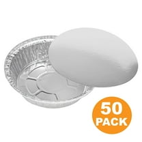 Rectangular Disposable Aluminum Foil Pan Take Out Food Containers with Flat  Board Lids, Steam Table Baking Pans, 32 oz, 2.25 lb, Quart [100 Pack]