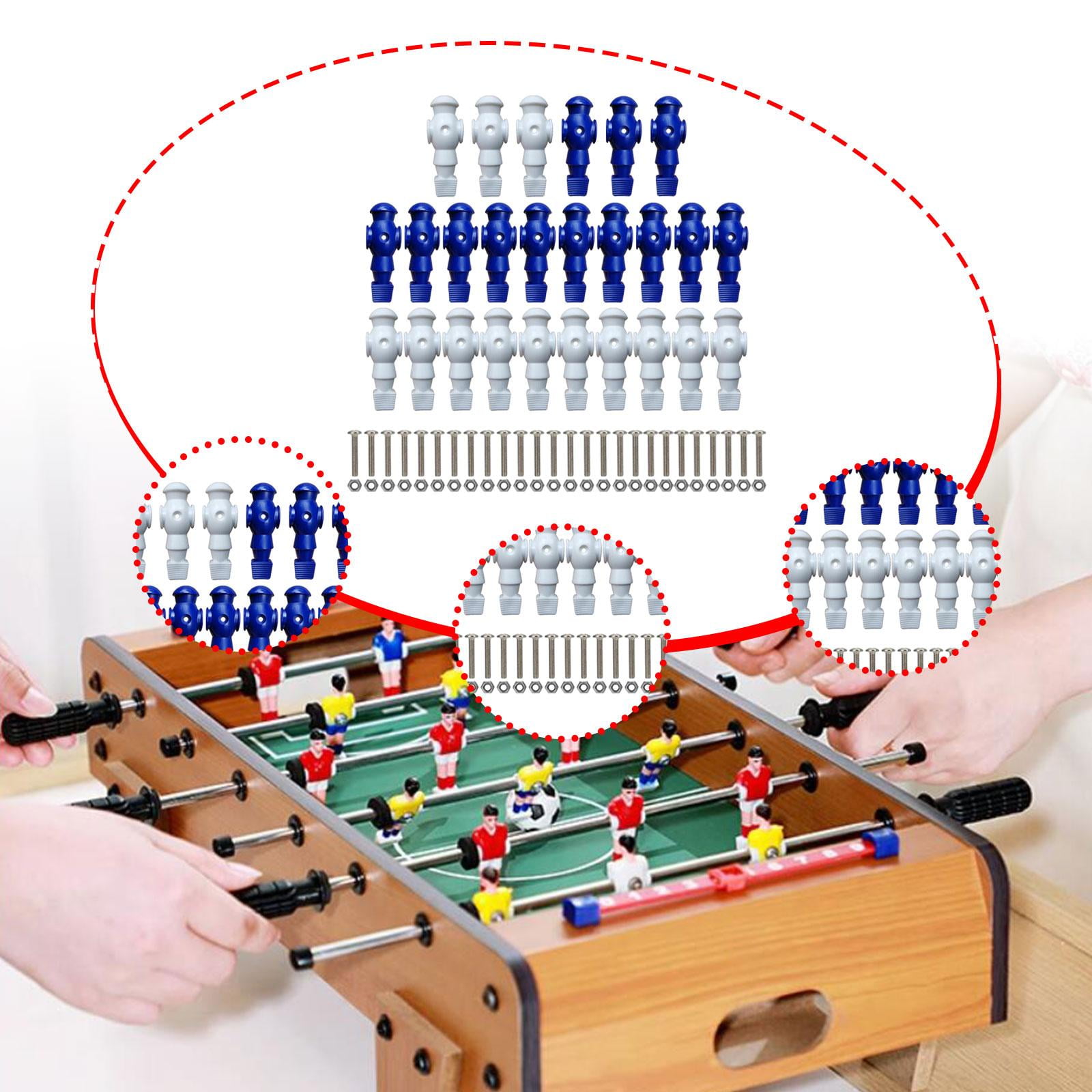 Dualoai 26 Pieces Table Soccer Foosball Men Repair Parts, Entertainment Foosball Blue White