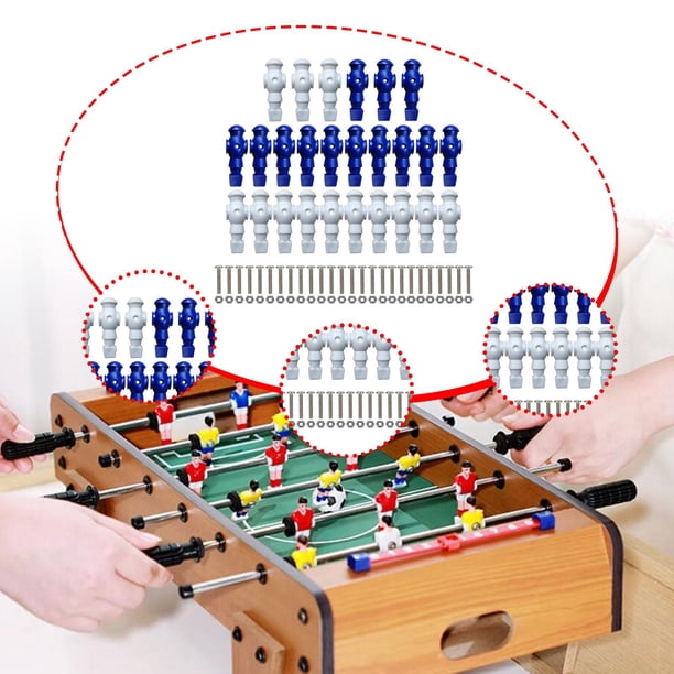 26x Futbolines de Mesa Futbolín Accesorios Componentes de Fácil Instalación Azul