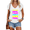 White, variant on Womens Dark Gray Neon Multi Color Bold Funny Quote Print V Neck Short Sleeve T-Shirt Bright Pop Culture Market Daily Outfit S-5XL Tops