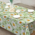 thumbnail image 3 of Daisy Print Tablecloth 60x102 Inch Spring Summer Floral Table Cloth Rectangle Green Daisy Flower Table Cover for Kitchen Dining Table Picnic Decoration Supplies, 3 of 6